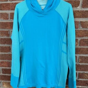Athleta Vintage. Women's Blue Hoodie.  Lightweight. XL